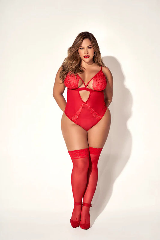 Scarlet Cut-Out Curve Bodysuit